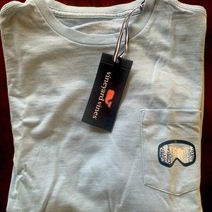 Vineyard Vines ski goggle long sleeve tee
